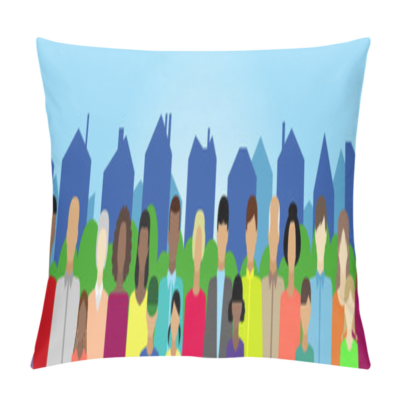 Personality  People In Town Pillow Covers