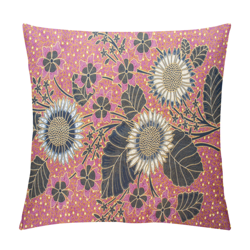 Personality  Beautiful Indonesia Floral Batik Patterns & Motifs Pillow Covers