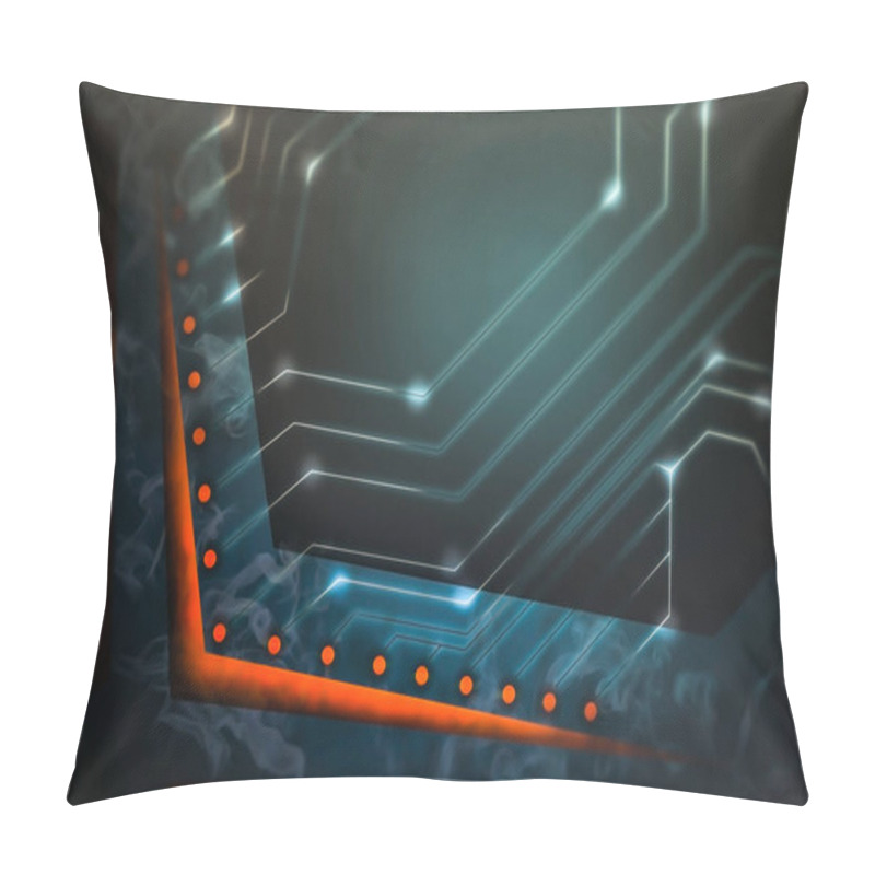 Personality  Futuristic Techno Abstract Scene Pillow Covers