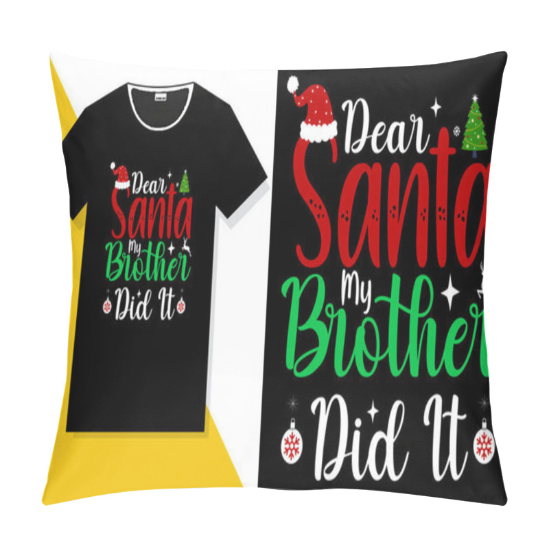 Personality  Christmas T-Shirt Design ,Christmas Day T-shirt Pillow Covers