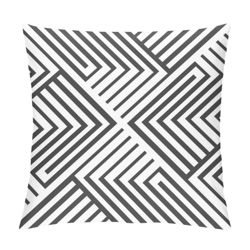 Personality  Black And White Seamless Design Pillow Covers