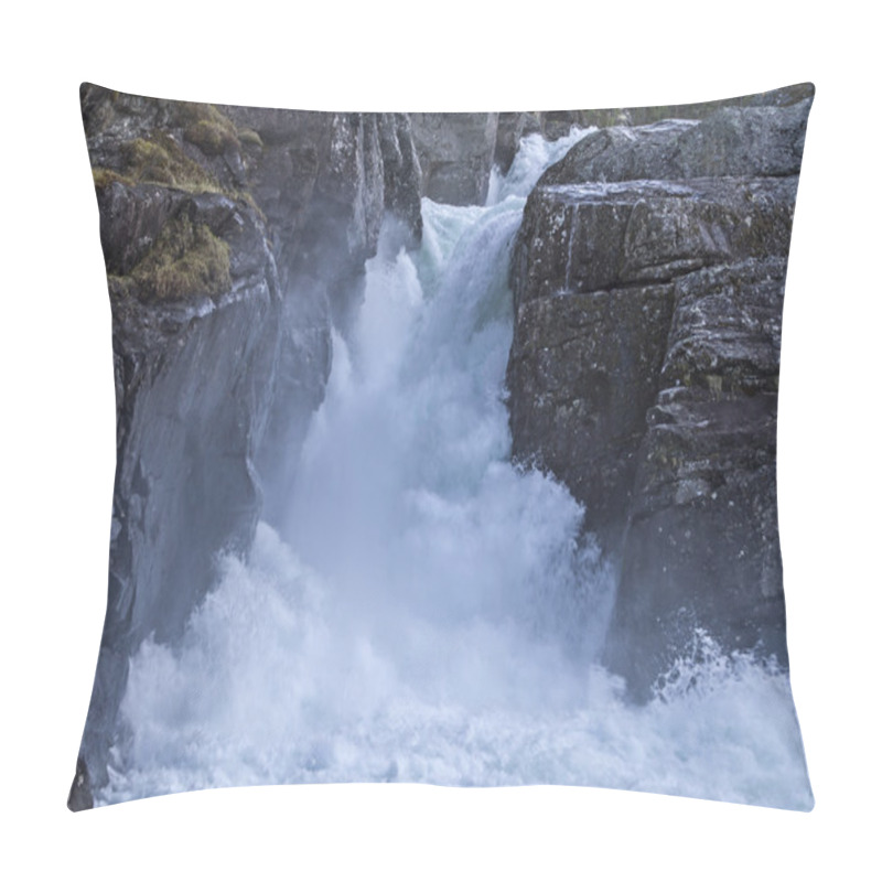 Personality  Waterfall In  Brostdalen Pillow Covers