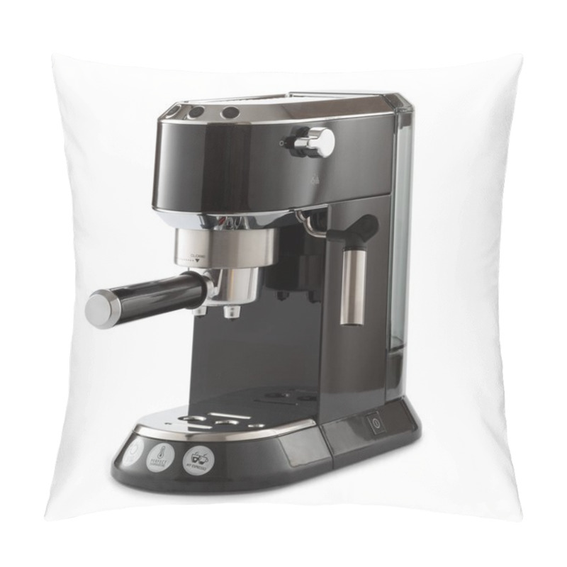 Personality  Espresso Coffee Machine Isolated On White Background Pillow Covers