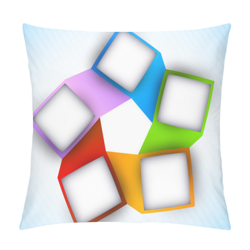 Personality  Abstract Diagram With Squares Pillow Covers