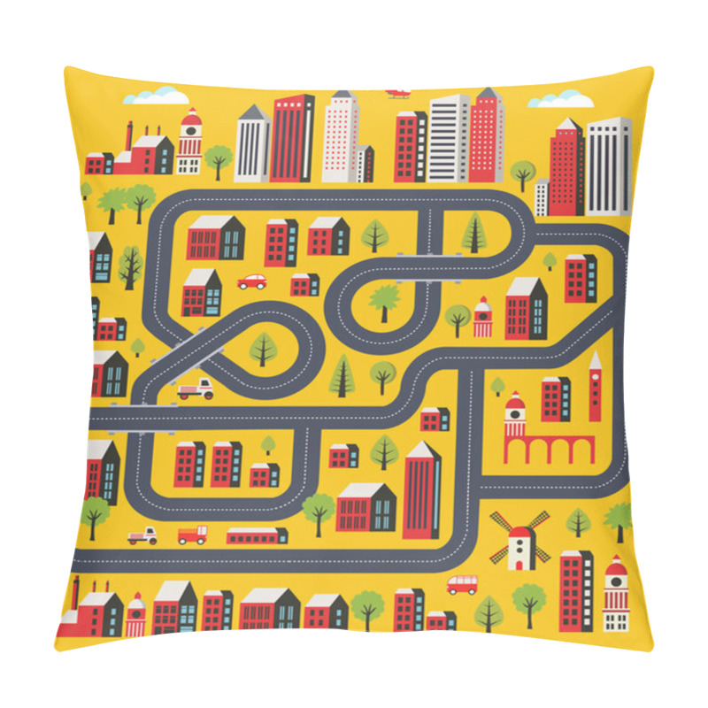 Personality  Roads And Transport Pillow Covers