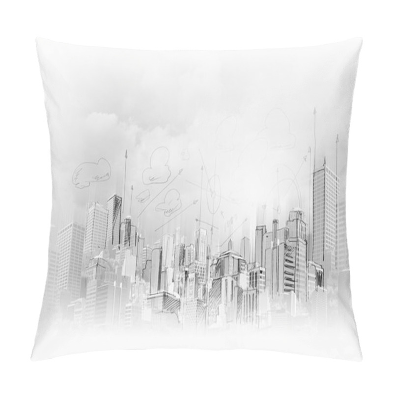 Personality  Image With Hand Drawings Pillow Covers