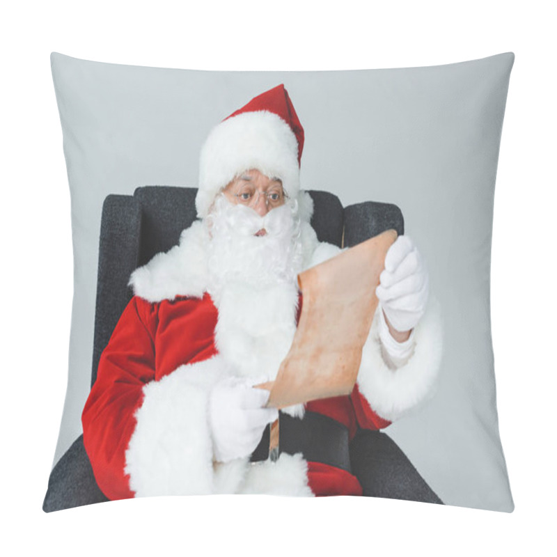 Personality  Santa Claus With Wish List Pillow Covers