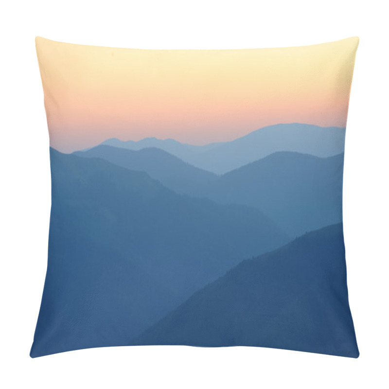 Personality  Sunrise Over Mountains Silhouettes Pillow Covers