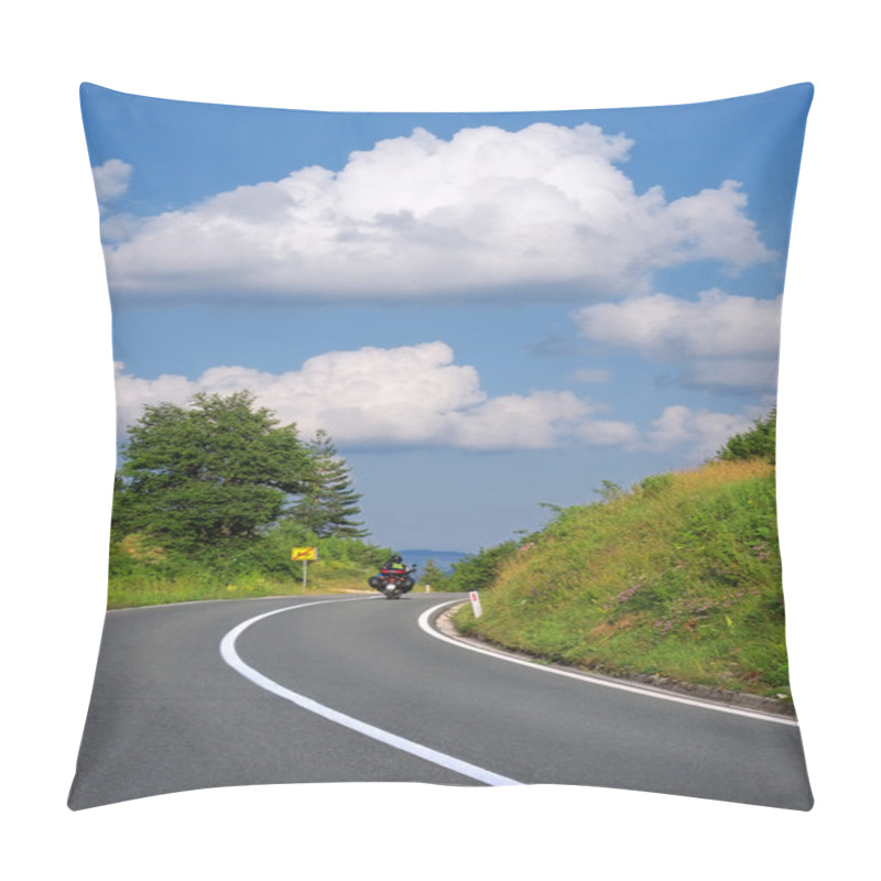 Personality  Motorbike Travel In Montenegro Pillow Covers