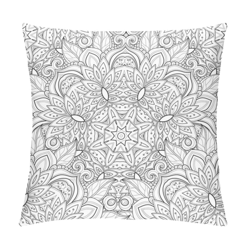 Personality  Seamless Monochrome Ornate Pattern Pillow Covers