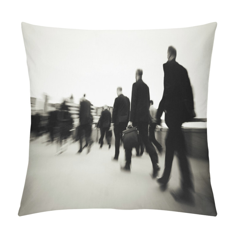 Personality  Business People Walking In City  Pillow Covers