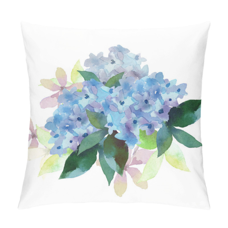 Personality  Illustration Of Hydrangea Flowers Pillow Covers