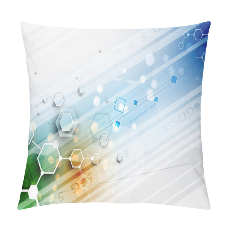 Personality  Abstract Technology Background Business & Development Direction Pillow Covers