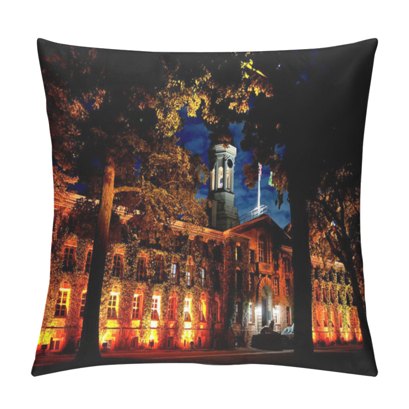 Personality  Nassau Hall View In Princeton University At Night , USA. Pillow Covers