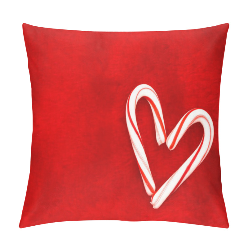 Personality  Candy Cane Heart Pillow Covers