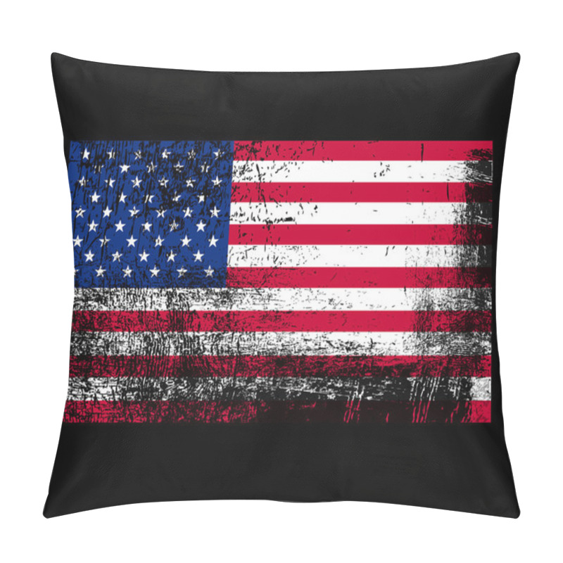 Personality  Grunge Flag Of America Pillow Covers