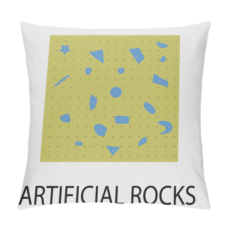 Personality  Artificial Rocks Climbing Icon Design Pillow Covers