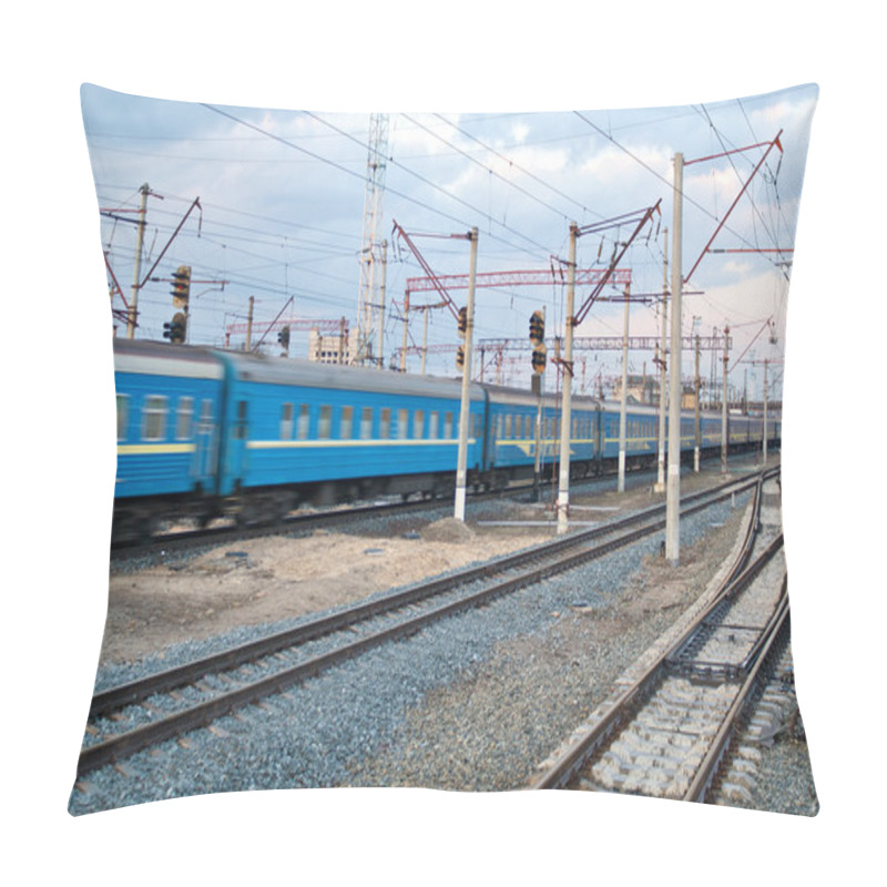 Personality  Passanger Train Passing The Station Pillow Covers