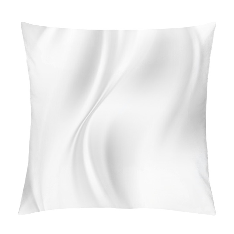 Personality  Abstract Vector Texture, White Silk Pillow Covers