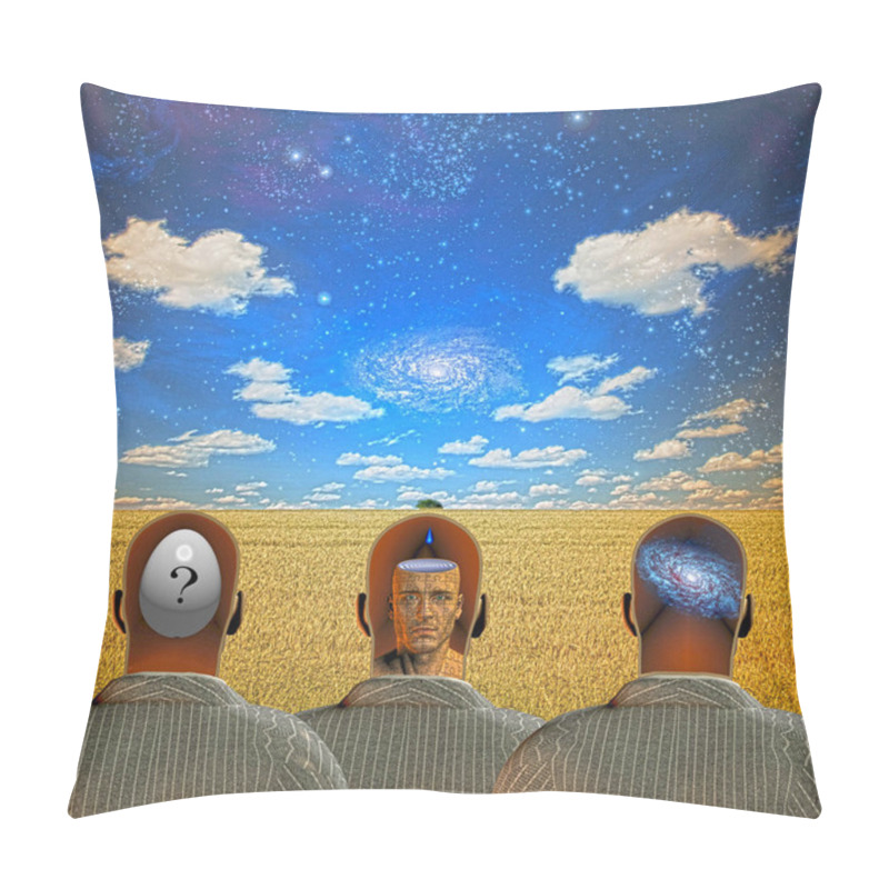 Personality  Thoughts In The Field. 3D Rendering Pillow Covers