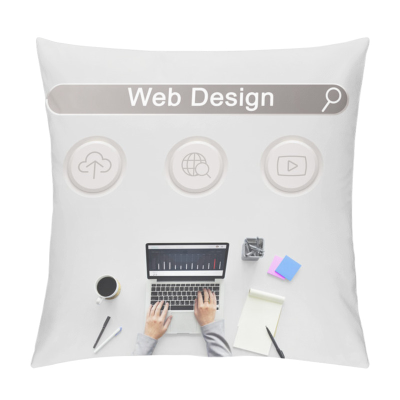 Personality  Person Working With Laptop  Pillow Covers