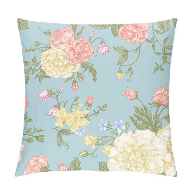 Personality  Seamless  Pattern With   Flowers. Pillow Covers