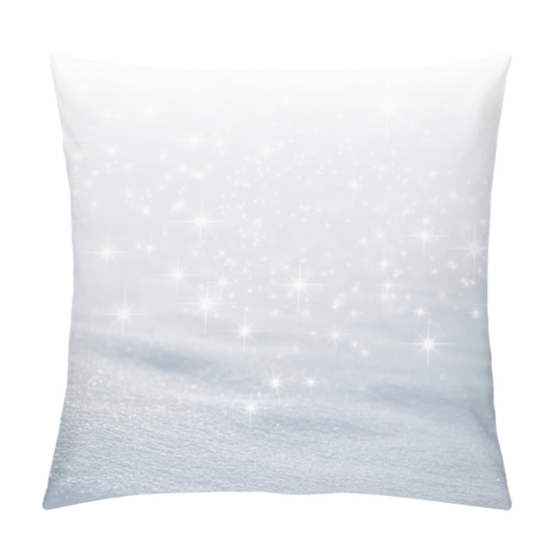 Personality  Magic White Snow Background Pillow Covers