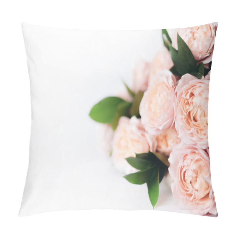 Personality  Beautiful Flowers, Peonies. Bouquet Of Pink Peony Background. Pillow Covers