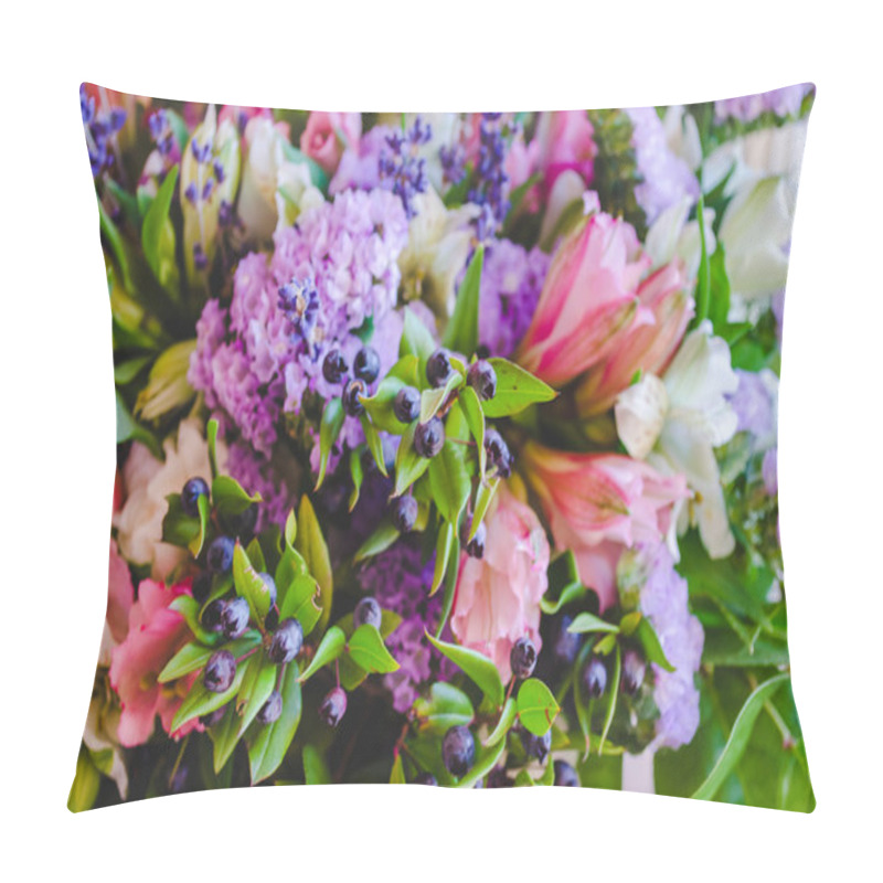 Personality  Beautiful Romantic Spring Flowers Berries Blurs Macro Pillow Covers