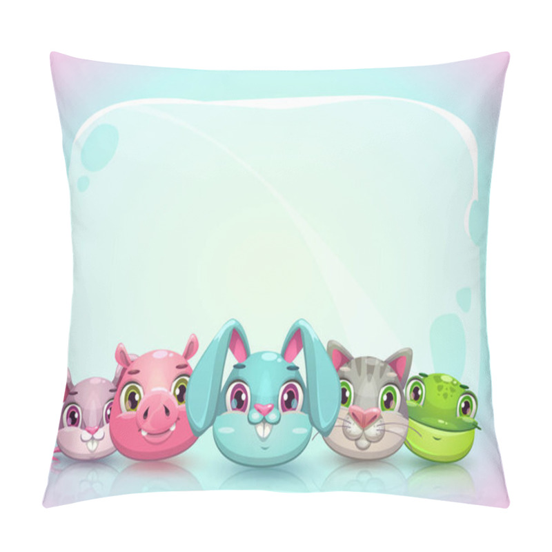 Personality  Cute Childish Horizontal Banner Template Pillow Covers