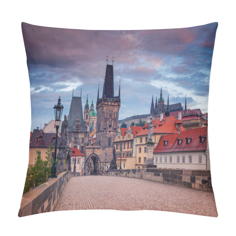 Personality  Charles Bridge, Prague. Pillow Covers