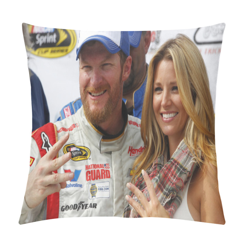 Personality  Dale Earnhardt Jr. At Pocono Raceway Pillow Covers