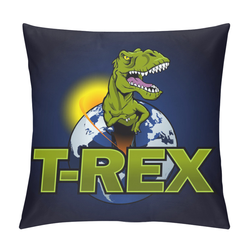 Personality  T Rex Dinosaur In The Planet Pillow Covers