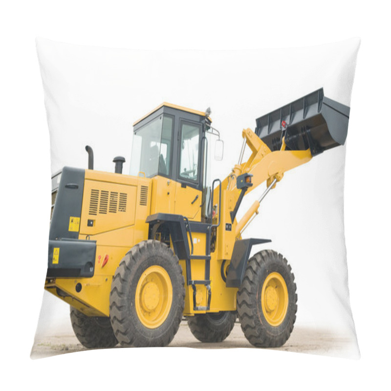 Personality  Wheel Loader Excavator Isolated Pillow Covers