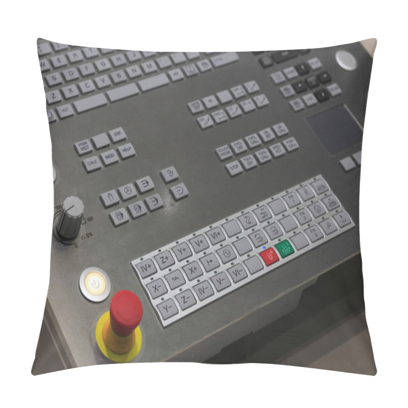 Personality  Operation Panel Of CNC Machining Center Pillow Covers