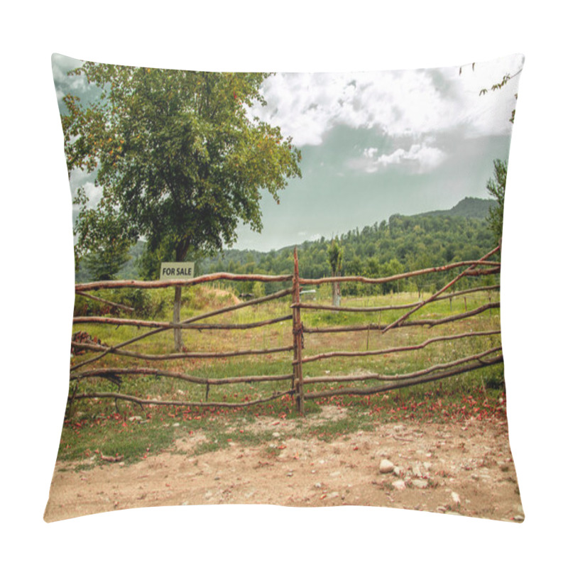 Personality  Old Abandoned Garden For Sale In A Village Pillow Covers