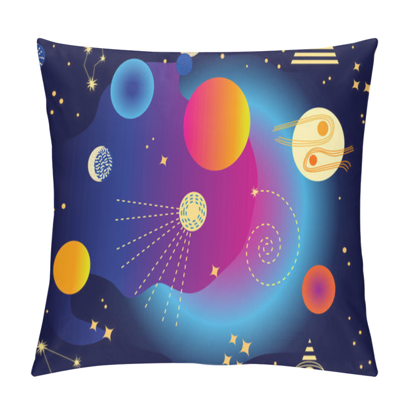 Personality  Abstract Space Background.  Pillow Covers