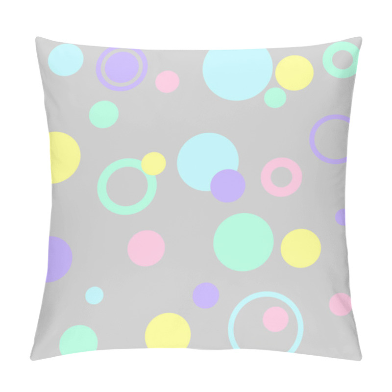 Personality  Vector Circles Abstract Seamless Pattern Pillow Covers