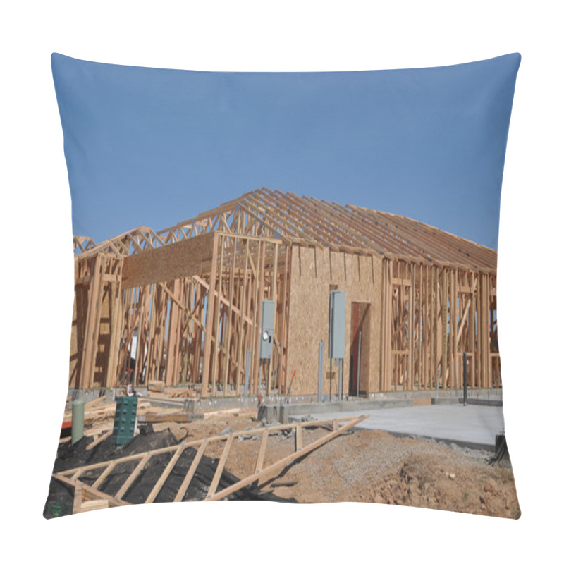 Personality  New Home Under Construction Pillow Covers