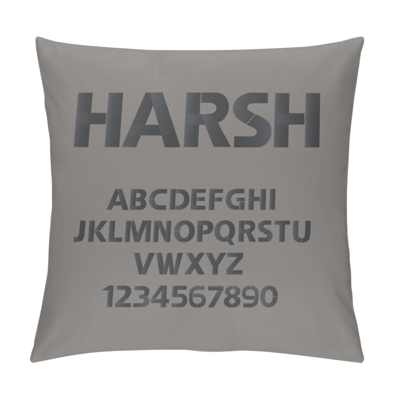 Personality  Harsh Alphabet. Manhood Abc With Numbers Pillow Covers