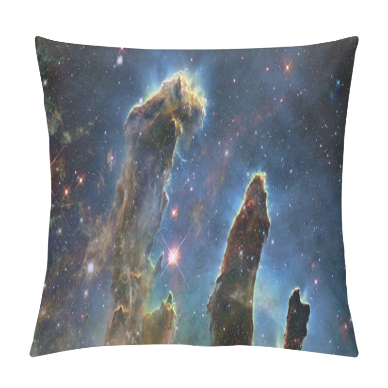 Personality  The Pillars Of Creation. The Eagle Nebula. Elements Of This Image Furnished By NASA Pillow Covers