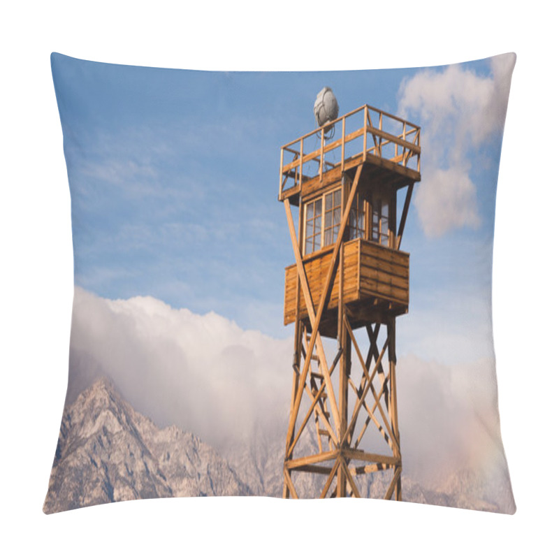 Personality  Guard Tower Searchlight Manzanar National Historic Site California Pillow Covers