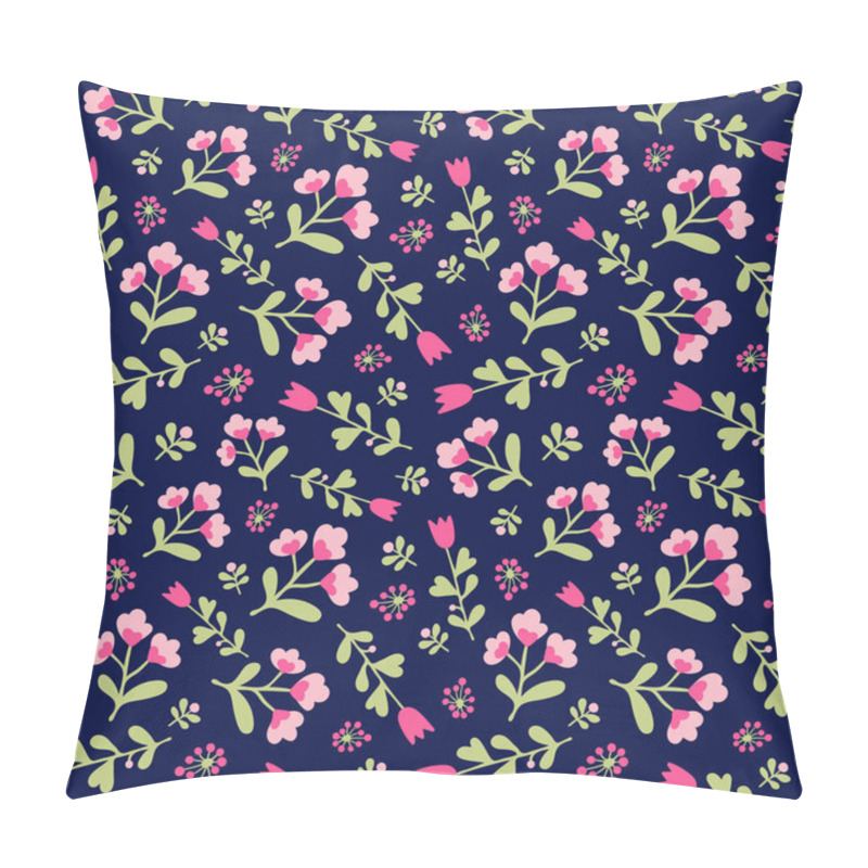 Personality  Vector Seamless Floral Print For Fabric In Cartoon Style Pillow Covers