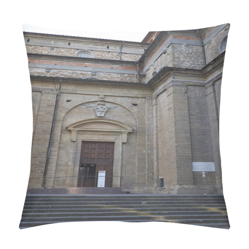 Personality  Florence, Italy - February 27, 2019 : View Of San Lorenzo Church Pillow Covers