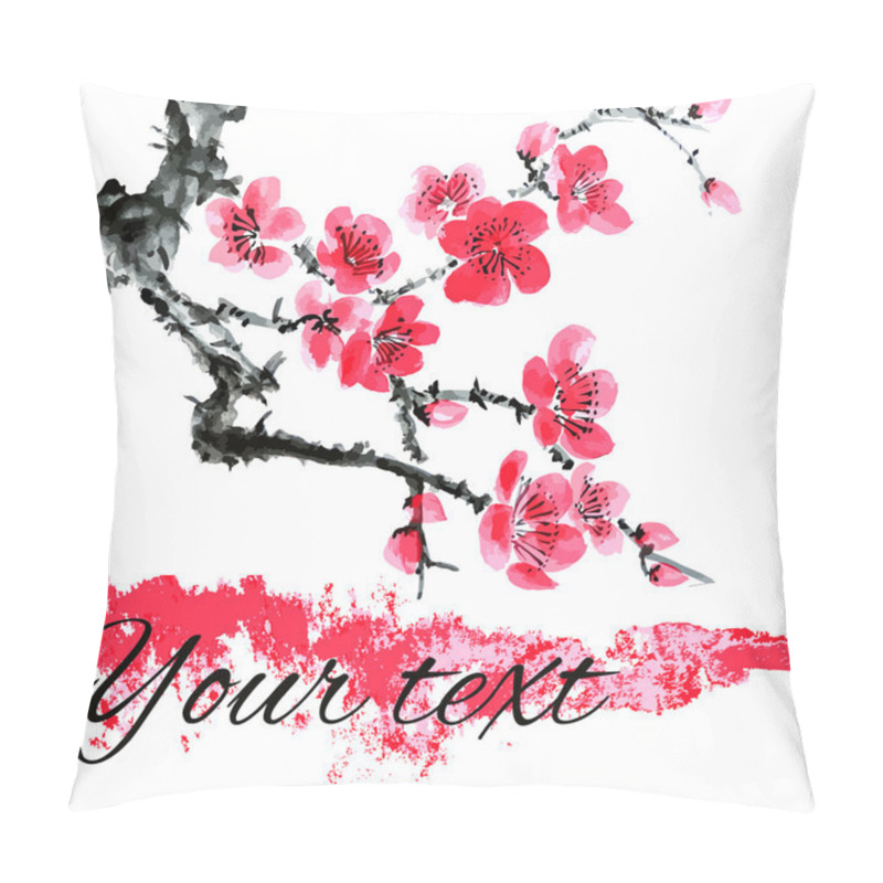 Personality  Sacura Flowers Card  Pillow Covers