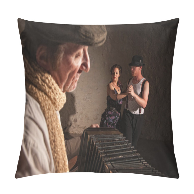 Personality  Dancers With Squeezebox Performer Pillow Covers