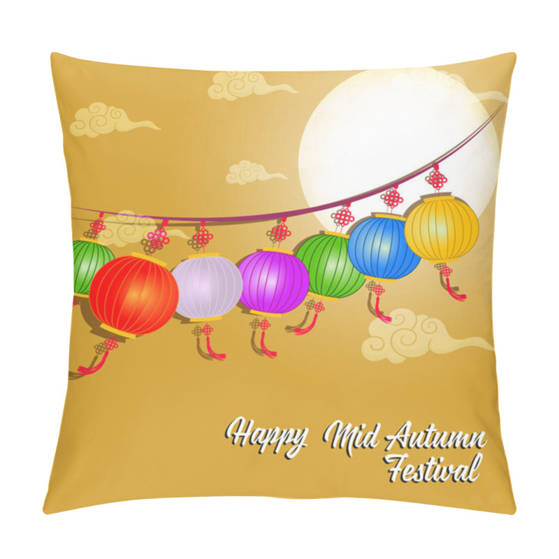 Personality  Traditional Background For Traditions Of Chinese Mid Autumn Festival Or Lantern Festival Pillow Covers