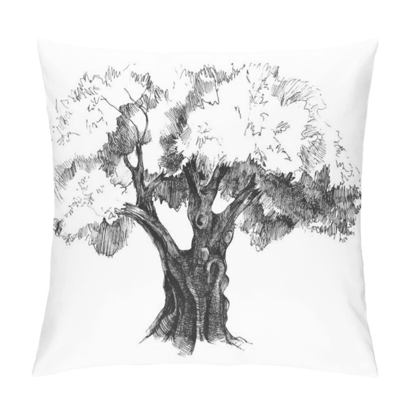 Personality  Hand Drawn Olive Tree Pillow Covers