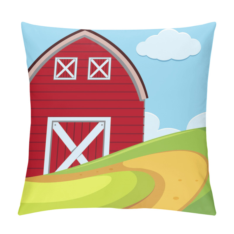 Personality  An Outdoor Scene With Barn Pillow Covers