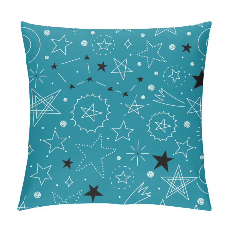 Personality  Stars Collection On Sky Pillow Covers